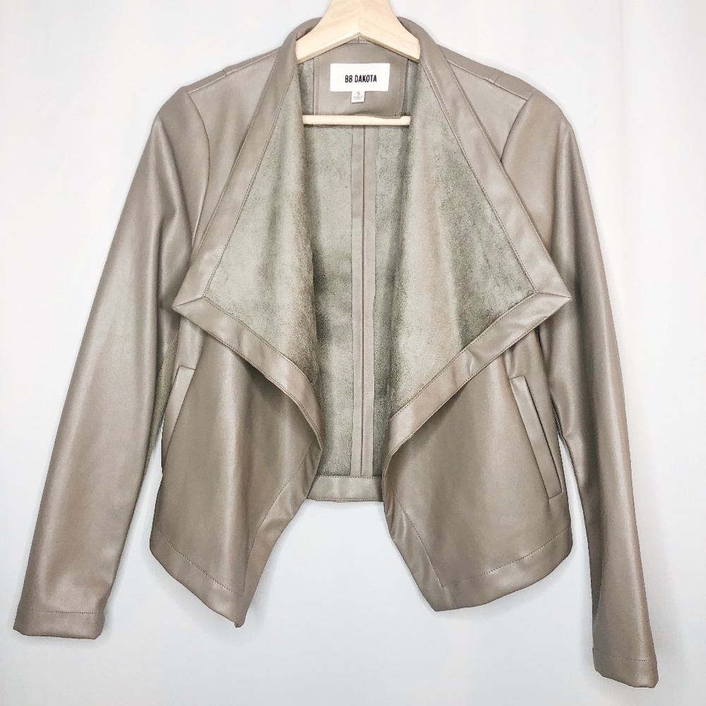 BB Dakota Women's Peppin Faux Leather Jacket, S